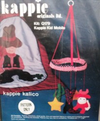 KAPPIE KALICO KAPPIE KID WESTERN CRIB MOBILE PATTERN